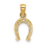 14K Horseshoe Pendant - Image 3