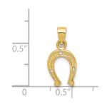 14K Horseshoe Pendant - Image 4