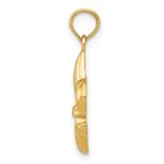 14k Small Fleur-De-Lis Pendant - Image 2