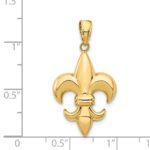 14k Medium Fleur-De-Lis Pendant - Image 4