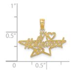 14k I HEART HOLLYWOOD Star Charm - Image 3