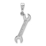 14k White Gold 3-D Wrench Pendant - Image 4