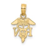 14K RN Registered Nurse Caduceus Charm - Image 4