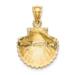 14k Scallop Shell Pendant - Image 3