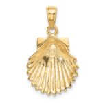 14k Scallop Shell Pendant - Image 3
