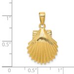 14k Scallop Shell Pendant - Image 4