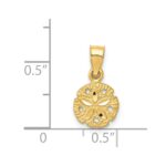 14K Sand Dollar Pendant - Image 4