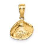 14k Small Clam Shell Pendant - Image 3