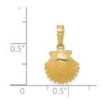 14k Scallop Shell Pendant - Image 4