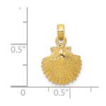 14k Scallop Shell Pendant - Image 4