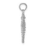 14K White Gold Sea Horse Pendant - Image 2