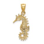 14K Seahorse Pendant - Image 3