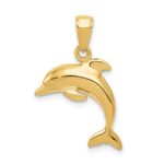 14k Jumping Dolphin Pendant