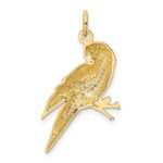 14k Yellow Gold Parrot Charm - Image 3