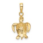 14k Sea Turtle Pendant - Image 3