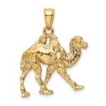 14k 3-D  2-Hump Camel Pendant - Image 3