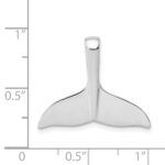 14k White Gold Whale Tail Slide - Image 4