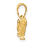 14k Cocker Spaniel Dog Pendant - Image 2
