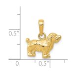 14k Cocker Spaniel Dog Pendant - Image 4