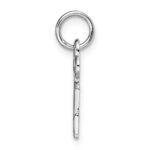 14K White Gold Key Letter I Initial Charm - Image 2