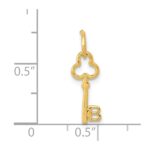 14k Key Letter B Initial Charm - Image 4
