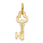14k Key Letter H Initial Charm - Image 3