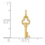 14k Key Letter L Initial Charm - Image 4