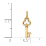 14k Key Letter T Initial Charm - Image 4