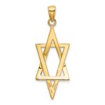14k Elongated Star of David Pendant - Image 3