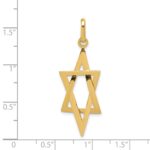 14k Elongated Star of David Pendant - Image 4