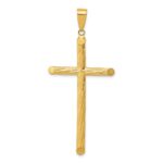 14k Fancy Textured Cross Pendant