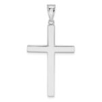 14K White Gold Latin Cross Pendant