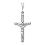14k White Gold Crucifix Pendant