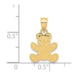 14k Teddy Bear Pendant - Image 4