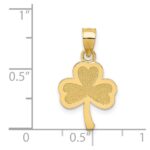 14k 3-Leaf Clover Pendant - Image 4