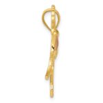 14k Yellow and Rose Gold Horse with Heart Charm - Image 2