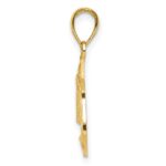 14k and White Rhodium POLICE Badge Pendant - Image 2