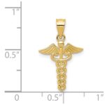 14k Caduceus Medical Pendant - Image 4