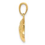 14k Polished Medium Football Charm - Image 2