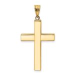 14k Hollow Cross Pendant - Image 3