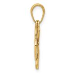 14K Polished Moveable Heart Key and Heart Lock Charm - Image 2