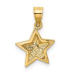 14k Polished Small Star Pendant - Image 3