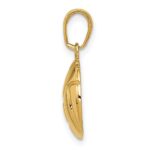 14K Polished Domed Volleyball Pendant - Image 2