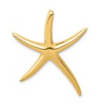 14k Large Polished Starfish Omega Slide