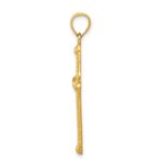 14k Polished Braided Cross Pendant - Image 2