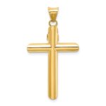 14k Two-Tone Polished Crucifix Pendant - Image 4