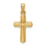 14K Crucifix Reversible to Cross Pendant - Image 4