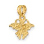 14K Textured Mini Butterfly Charm - Image 5