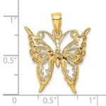 14K Cut-Out Butterfly Charm - Image 3