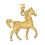 14K Polished Horse Charm - Image 4